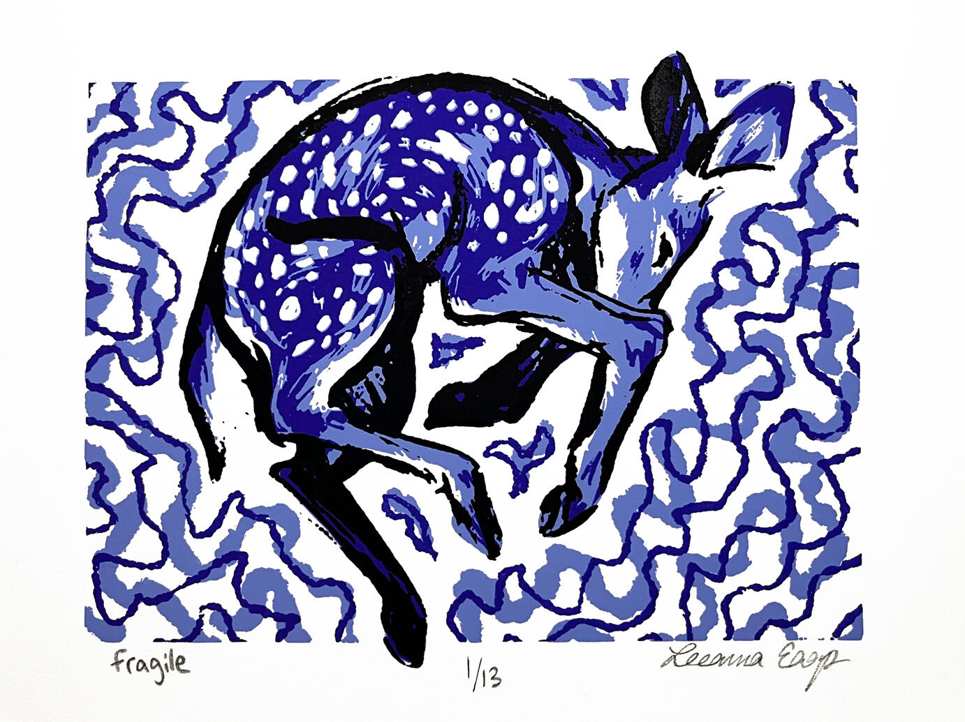 fragile serigraph, 7x9 (2024)