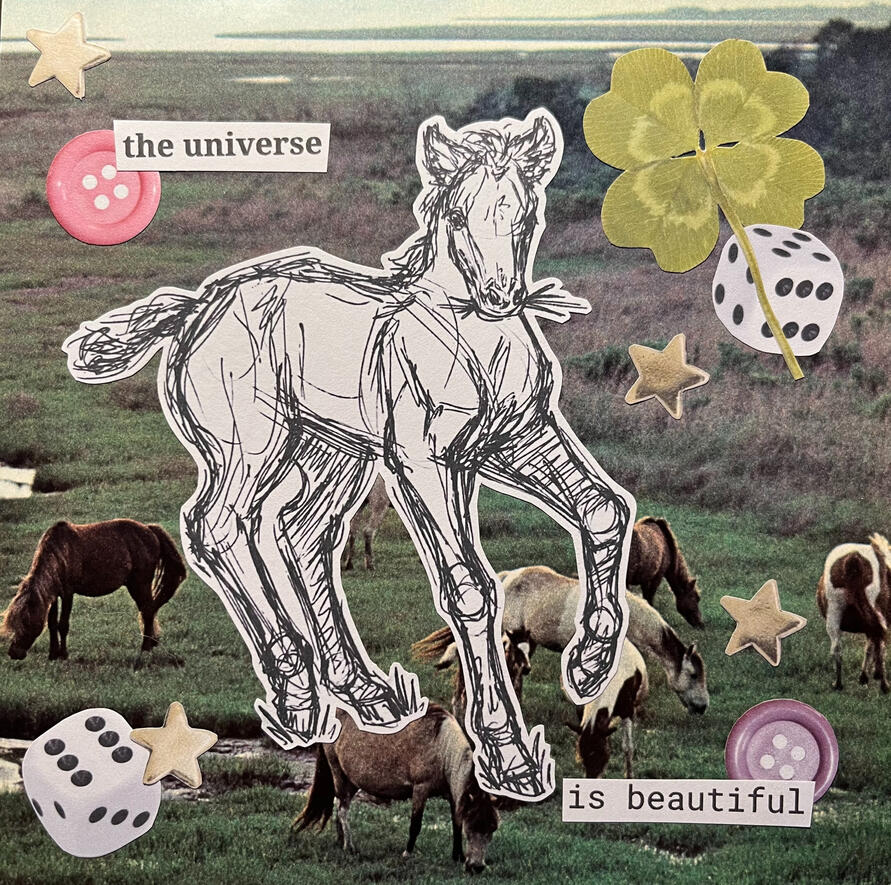 foal's gold collage, digital (2023)
